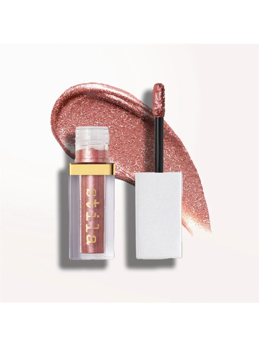 NWT Stila Glisten & Glow Liquid Eyeshadow — Rio (Rose Copper) - 4.5mL